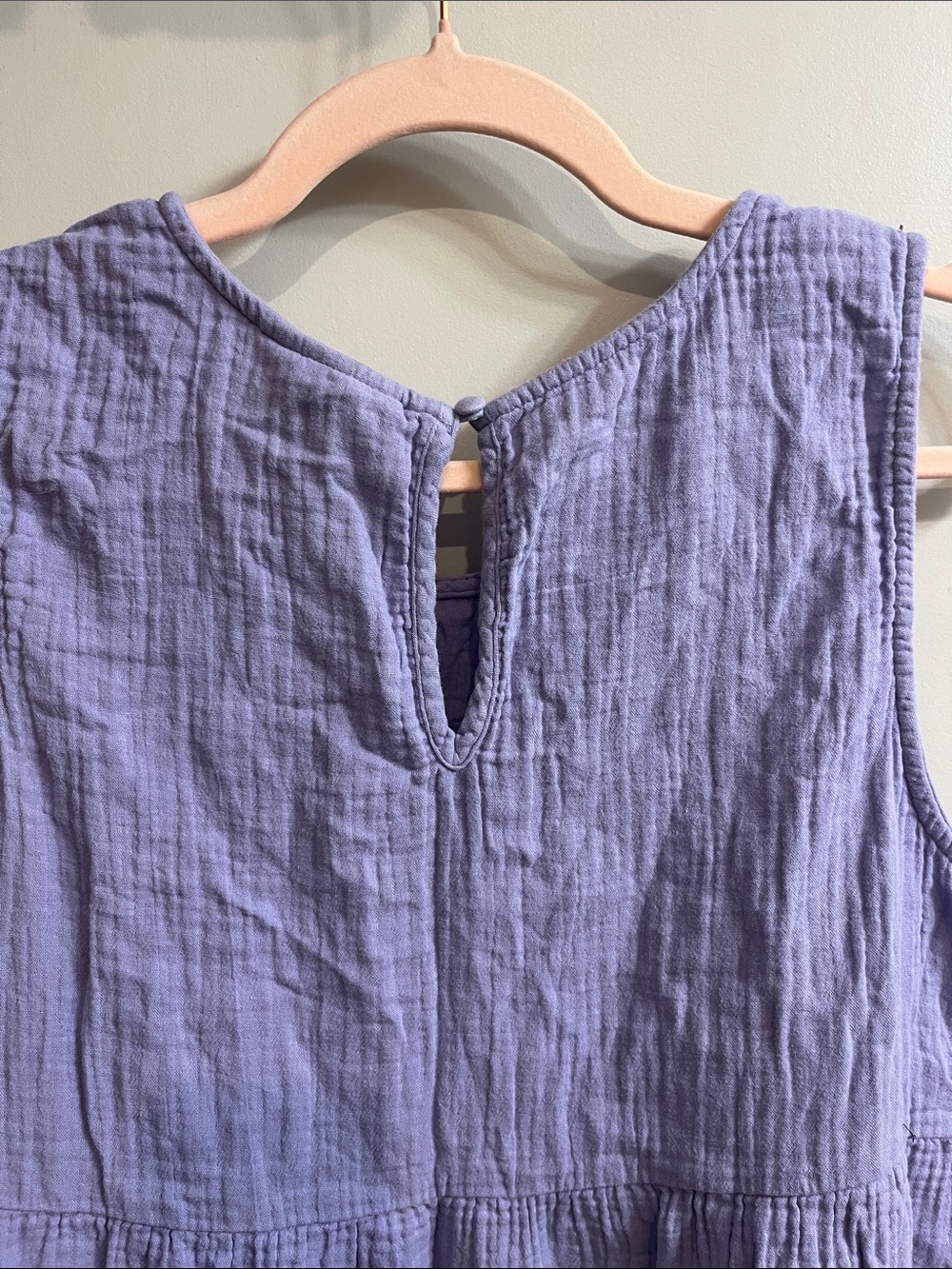 Universal Thread Lavender Tiered Cotton Gauze Dress - Picture 9 of 13